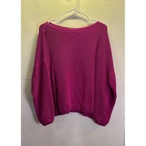 French Connection Pink Knit Sweater (Large)